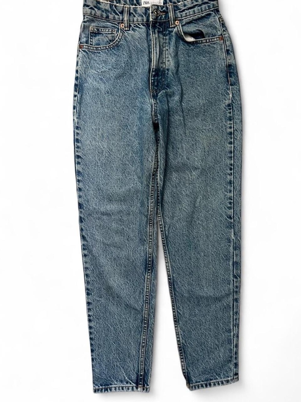 Womens Blue Denim Jeans - Zara Classic Fit